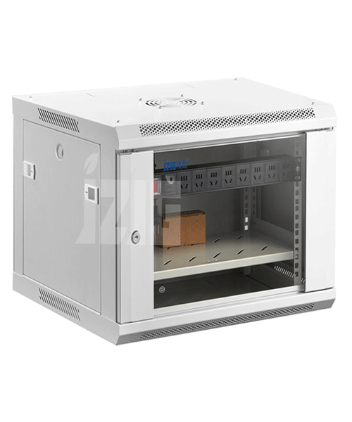 電腦灰玻璃門12U壁掛機柜